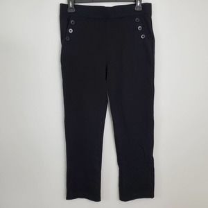 Betabrand Sailor Front Yoga Pants XL Front Pockets Black Career Comfort Stretch